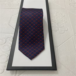 2023 Men's tie designer Men's silk tie letter jacquard woven tie, hand-made, a variety of styles men's wedding casual and business tie original box 881