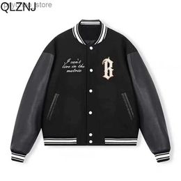 Autumn Fashion Bomber Jacket for Women Streetwear Embroidered Baseball Uniform Harajuku Vintage Varsity Jackets College Coats Q230826