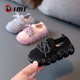 First Walkers DIMI Spring Baby Shoes Boy Girl Toddler Shoes Fashion Breathable Knitting Comfortable Casual 03 Year Kid Sneakers 230825