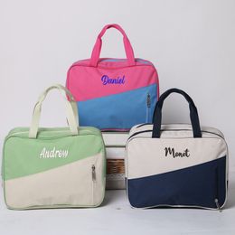 Waist Bags Personalized Large Capacity Sports Amenity Bag Custom Embroidery Dry And Wet Separation Beach Swimming Makeup 230826