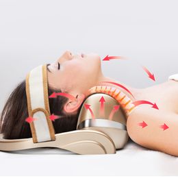 Massaging Neck Pillowws Electric Charge Massager Cervical Vertebra Pillow Stretcher Airbag Traction Device Relax 230825