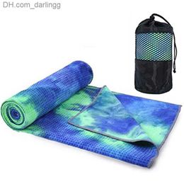 183*63*1.5cm Yoga Mat Towel Non Slip Printing Thickening Hot Yoga Towel Sweat Absorbent for Hot Yoga Bikram Pilates Q230826