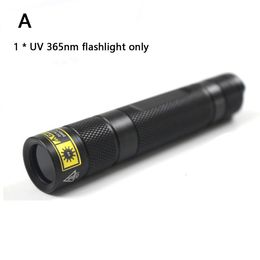 مشاعل المصابيح الكهربائية 10W UV المصباح 365NM SCORPION Blacklight Recorgeable للمعادن مع معادن كاشف البول مع جسم الألومنيوم 230826 878