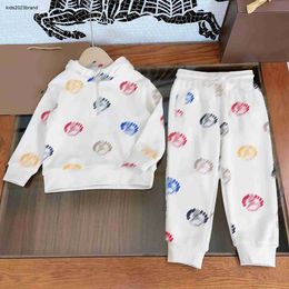 Tracksuits designer kids suits baby autumn Sets Size 90-150 CM 2pcs Colourful circular logo full print hoodie and pants Aug24