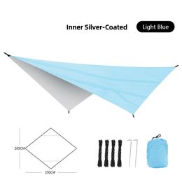 Shelters 340 x 260 cm Outdoor 210T Ultralight Canopy Waterproof Tarp Tent Shade Camping Rain Fly UV Garden Beach Sunshade Awning 3 Colors