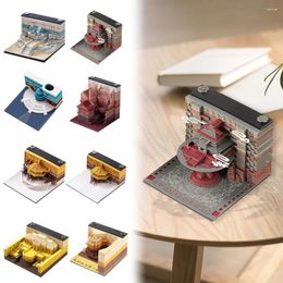 Omoshiroi 3D Model Castle Memo Pads Notepad Block Note Friend Gift Desk Decoration Office School Accessories Sticker