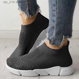 Flat Women Knitting Dress Slip On Loafers Ladies Summer Sneakers Walking Shoes Fashion Trainers Chaussures Femme 2019 T2 882e
