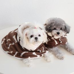 Dog Apparel Cloak Nightgown Pet Coats Padded Coat Clothes Cotton Jumpsuits Cat Pyjamas Hoodies Clothing For Dogs Puppy