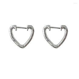 Hoop Earrings Korean Hollow Love Heart Earring For Women Girls Fashion Party Wedding Y2K Jewelry Eh900