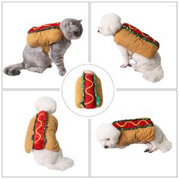 Dog Apparel Pet Transformation Costume Creative Cat Roleplay Unique Garment Gift Decoration Hamburger