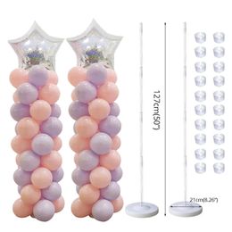 Other Event Party Supplies Kids Adult Happy Birthday Balloon Column Stand with Base and Pole for Wedding Decoration Latex Ballons Holder Arch Supply 230825