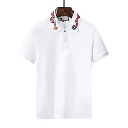 Fashion Men's T-Shirts Mens T-shirt Sleeve Breathable Tops Tees Letter Pattern Print Men Women Summer T Shirts Plus size men's polo shirt M-3XL V56