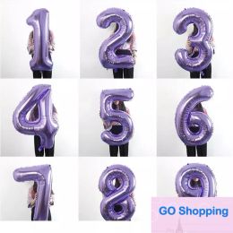 40inch Big Foil Birthday Balloons Helium Number Balloon 0-9 Happy Birthday Wedding Party Decorations Shower Large Figure Quality