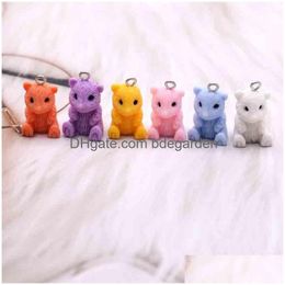 Charms 10Pcs 12 2M 3D Simation Resin Handmade Cute Squirrel Animal For Diy Earrings Necklace Jewellery Accessoriescharms Drop Delivery Dhjas