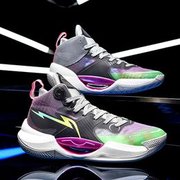 Dress Shoes QQA25 High Quality Mens Basketball Sneakers UltraLight Training Sports Breathable Cushion Hightop 3646 230826