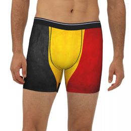 Underpants Belgium Flag Breathbale Panties Male Underwear Print Shorts Boxer Briefs Extended