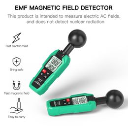 Radiation Testers High Precision EMF Metre Electromagnetic Field Tester Electromagnetic Radiation Testing Gauge 2-inch LCD Digital Display 230825