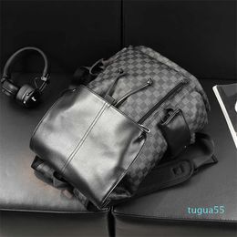 2023 men's backpack Simple men's backpack Leisure outdoor bag College student backpack Computer bag