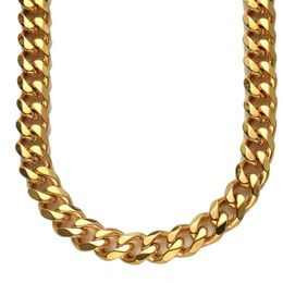 Choker Ytrkiasy Trendy Big Necklace For Women Twist Gold Colour Chunky Thick Lock Chain Necklaces High Quality Party Jewellery