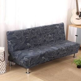 Chair Covers Folding Sofa Bed Cover Solid Colour Futon Armless Slipcover Polyester 2 Cushion Couch For L Shaped