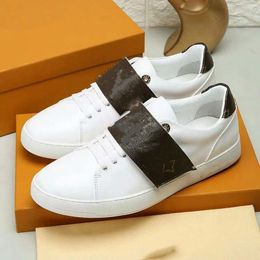 LUXEMBOURG sneakers Black White Casual Shoes bicolor Perforated calf leather Shoes Rubber outsole Mens Designers Sneakers 04