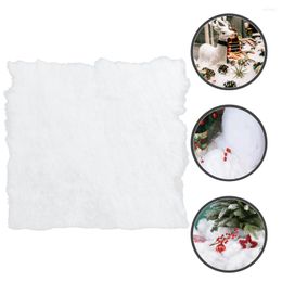 Christmas Decorations Snow Blanket Village Fake Crafts Display Prop Widen Blankets Fluffy White Blanketating The Pet