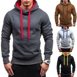 Men's Hoodies Autumn Winter Casual Sport Sweater Long Sleeve Hoodie Male Fashion Drawstring Warm Colour Sweatshirt Jacket 2023