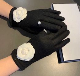 designer gloves leather glove ladies wool winter mitten for women official replica Counter quality