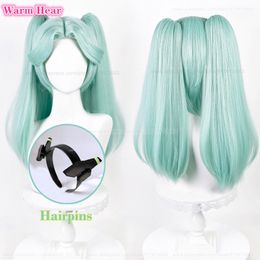 Cosplay Wigs Anime Rebecca Cosplay Wig Anime Cosplay Rebecca Wig 45cm Short Cyan Hair Heat Resistant Synthetic Hair Becca Party Wigs Wig Cap 230826