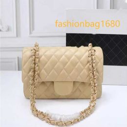 Evening Bags Top Designe custom luxury brand handbag cf Women's bag 2023 hain crossbody 25cm black and white pink cattle clip sheepskin shoulder bags the totes purse