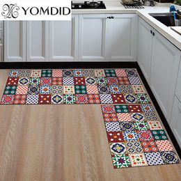 Carpet Kitchen Mat er Antislip Modern Area Rugs Living Room Balcony Bathroom Printed Doormat Hallway Geometric Bath 230826