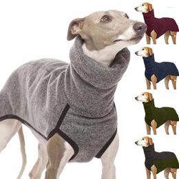 Dog Apparel Sweaters High Collar Winter Jacket Greyhound Outfit Coat Soft Medium Big Dogs Clothing S-5XL Size
