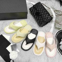 2023 Luxury women's slippers flip-flops Soft designer shoes Middle heel shoes Summer beach comfort 34-42 TOP BEST GOOD SHOES
