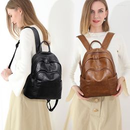 School Bags Backpacks Backpack For Girls Cute Hand Women Teenagers Side Shoulder Maternity Women's Leather Class Bag Portable