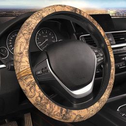 Steering Wheel Covers Vintage Celestial Map Car Cover 38cm Universal Suitable Car-styling Accessories