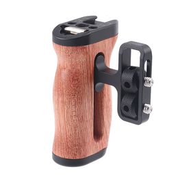 Cell Phone Cases Universal DSLR Camera Cage Side Handle for Wooden Mini Handgrip 1 4 Screws Cold Shoe P ography 230825