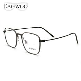 Fashion Sunglasses Frames Aluminium Sunglasses Style Optical Frame Prescription Men Square Vintage Eyeglasses Glasses Designed Spectacle 8074 230825