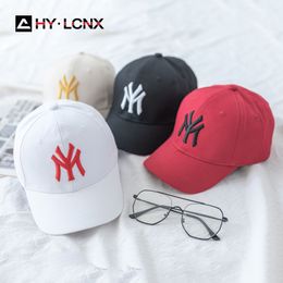 Caps Hats Spring Summer Child Letter Embroidery Outdoor Leisure Sun Baseball Cap For Boy Girl Cotton Breathable Solid Colour Adjustable Cap 230825