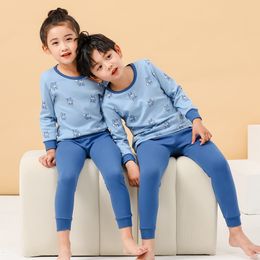 Pyjamas Autumn Children Home Clothing Baby Underwear Set Halloween Cotton Kids Clothes Boys Girls Two piece Clothe 230825