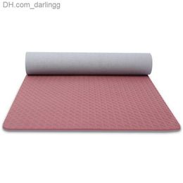 1830*610*6mm TPE Yoga Mat With Bag Non Slip Carpet Sport Mat Home Gym Exercise For Beginner Environmental Fitness Gymnastics Mat Q230826