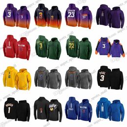 DIY 커스텀 맨 Paul Sweatshirt 농구 후드 Durant Booker Ayton Payne Bazley Bazley Craig Okogie Shamet Landale All-Star Team City Pullover Hoodie Spotlight Hoodie