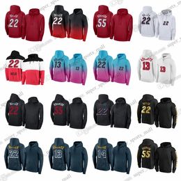 커스텀 DIY 커스텀 맨 스웨트 농구 후드 시부르 Adebayo Lowry Robinson Herro Vincent Strus Yurtseven Jovic City Pullover Hoodie Spotlight Hoodie