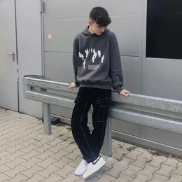 Women s Hoodies Sweatshirts Y2K 2023 American Light Colour Character Print Hoodie Casual Couple Streetwear Harajuku Oversized Cotton Sweatshirt 230826