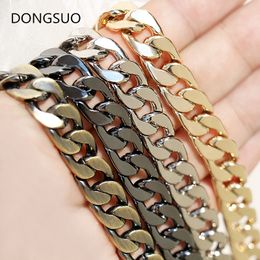 Bag Parts Accessories Aluminium chain strap silver gold black large metal 09cm Designer handbag bag purse replacement Hardware 9mm 230823