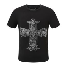 Hot Tiger Phillip Plain Men T Shirt Designer PP Skull Diamond T-Shirt Short Sleeve Dollar Bear Brand Tee High Quality Skulls T Shirt Tops Pp2153