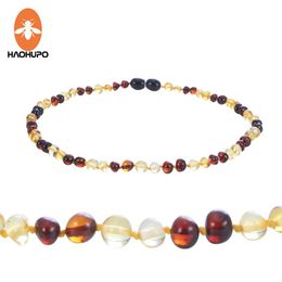 Bracelet Haohupo 16 Colours Amber Teething Bracelet/necklace for Baby Adult Lab Tested Authentic 8 Sizes Natural Amber Stone Women Jewellery