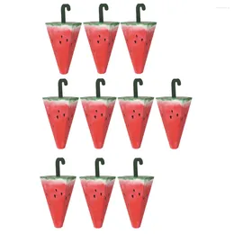Take Out Containers 10 Pcs Maid Honour Gifts Watermelon Box Candy Storage Case Packaging Bath Packing Paper Bridesmaid