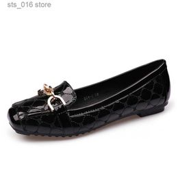 2024 Flat Woman Loafers Women Boat Shoes Party Wedding Dress Soft Bottom Square Toe Striking Brand Design Style T230826 Ff343 521B2