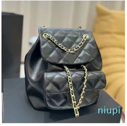 Designer Mini Backpack Purse channel Backpacks Shoulder Cross body Woman Channel Purses Card Holder quilted leather duma mini Handbags chain wallet