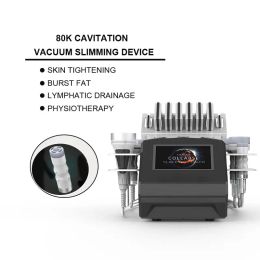 Protable Multi-Functional Body massage Slimming machine 7 in 1 Burning Fat Removal 80k RF ultrasonic cavitation lose weight beauty salon equipment